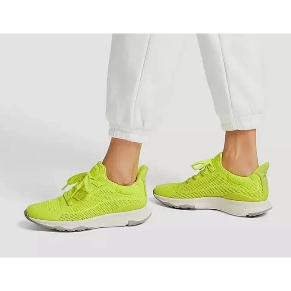 FitFlop Vitamin FFX Knit Sports Sneakers Electric Yellow Womens‎ Size US 5 EU 36